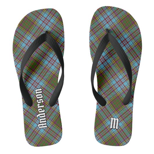 Clan Anderson Tartan Teenslippers (Voetbed)