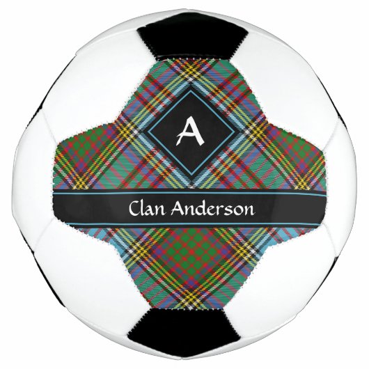 Clan Anderson Tartan Voetbal (Voorkant)