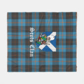 Clan Angus Ancient Tartan Pset Fleece Deken (Voorkant (Horizontaal))