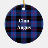 Clan Angus Modern Tartan Keramisch Ornament (Voorkant)