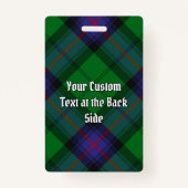 Clan Armstrong Chasse Tartan Badge (Dos)