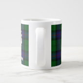 Clan Armstrong Crest Badge and Tartan Extra Grote Beker (Achterkant)