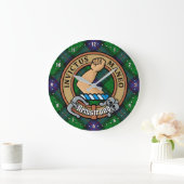 Clan Armstrong Crest over Tartan Grote Klok (Huis)