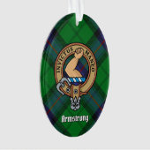 Clan Armstrong Crest sur l'ornement du Tartan (devant)