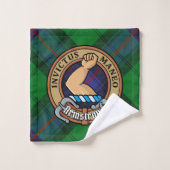 Clan Armstrong Crest sur Tartan (Gant de toilette)