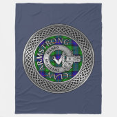 Clan Armstrong Crest & Tartan Knot Throw Blanket Fleece Deken (Voorkant)