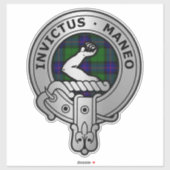Clan Armstrong Crest & Tartan Sticker (Feuille)