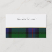 Clan Armstrong élégant Plaid Carte de visite perso (Dos)