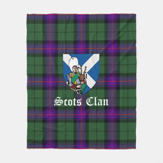 Clan Armstrong Modern Tartan Pset Fleece Deken (Voorkant)