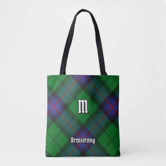 Clan Armstrong Tartan Canvas tas (Voorkant)