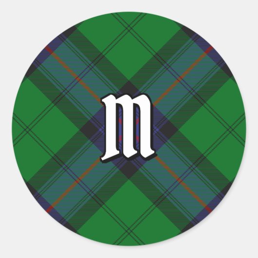 Clan Armstrong Tartan Classic Round Sticker (Devant)