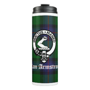Clan Armstrong Tartan & Crest Badge Thermosbeker