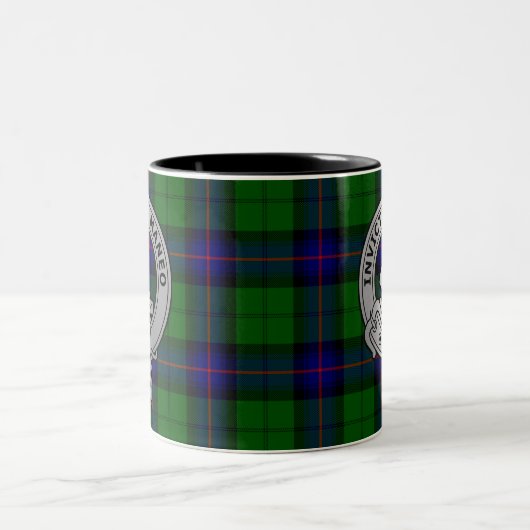 Clan Armstrong Tartan Crest Tweekleurige Koffiemok (Center)