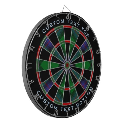 Clan Armstrong Tartan Dart Board Dartbord (Voorkant Links)