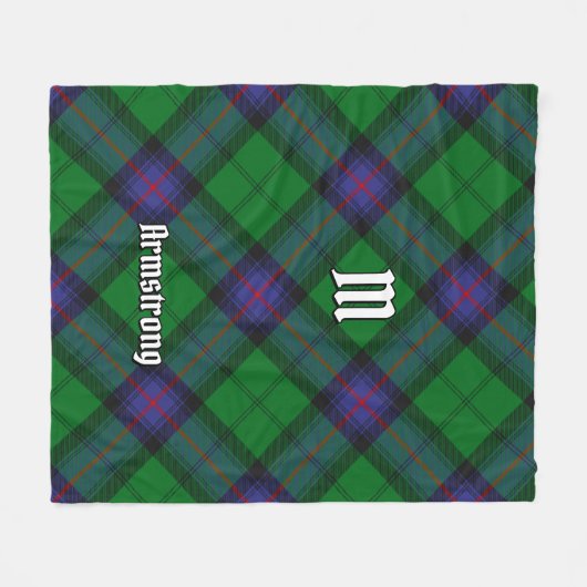 Clan Armstrong Tartan Fleece Blanket (Voorkant (Horizontaal))