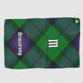 Clan Armstrong Tartan Golf Towel Golfhanddoek (Horizontaal)