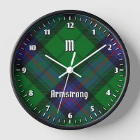 Clan Armstrong Tartan Grande horloge