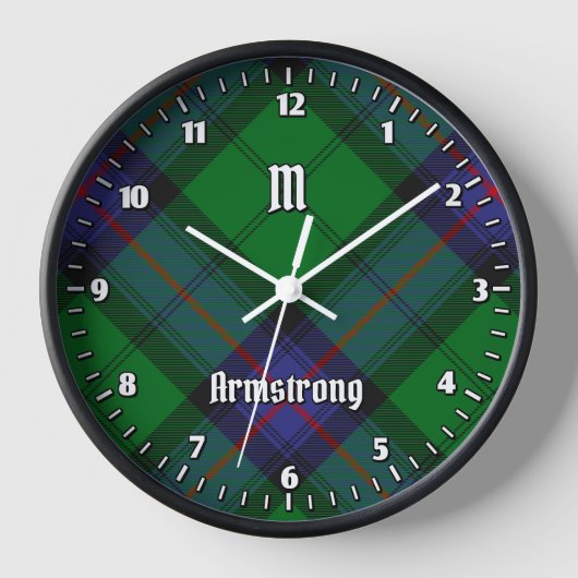 Clan Armstrong Tartan Grande horloge (Recto)
