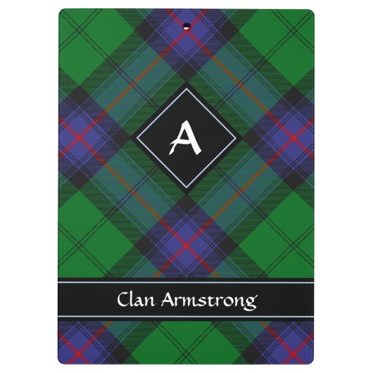 Clan Armstrong Tartan Klembord (Achterkant)