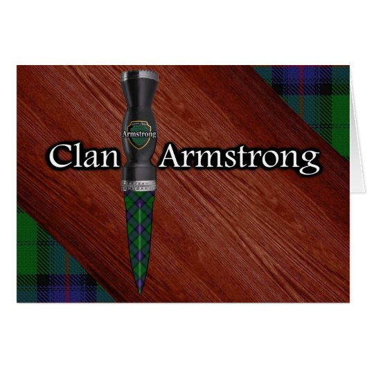 Clan Armstrong Tartan Sgian Dubh Blade (Devant horizontal)