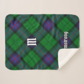 Clan Armstrong Tartan Sherpa Blanket Deken (Voorkant (horizontaal))