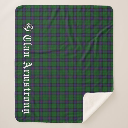 Clan Armstrong Tartan Sherpa Deken (Voorkant)