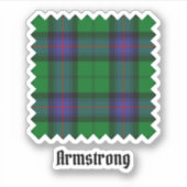 Clan Armstrong Tartan Sticker (Voorkant)