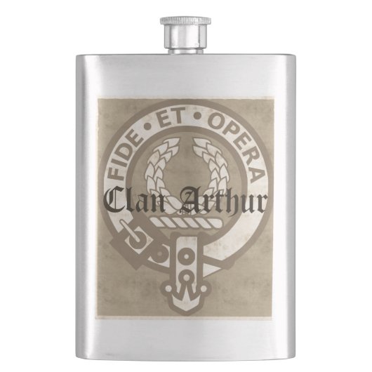 Clan Arthur Antiek Heupfles (Voorkant)