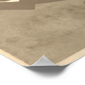 Clan Arthur Crest Badge Sepia Poster (Coin)