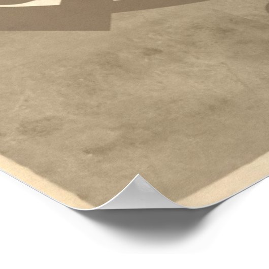 Clan Arthur Crest Badge Sepia Poster (Coin)