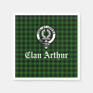 Clan Arthur/MacArthur Crest & Tartan Servet
