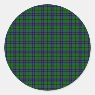 Clan Austin Tartan Ronde Sticker