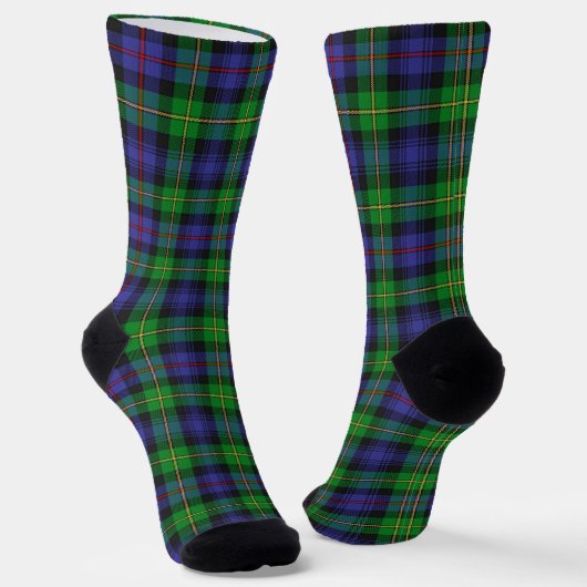 Clan Baillie Tartan Sokken (Gebogen)