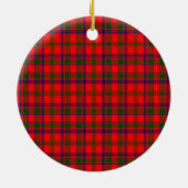 Clan Bain Tartan Keramisch Ornament (Achterkant)
