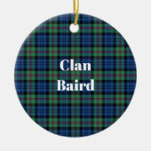 Clan Baird Ancient Tartan Keramisch Ornament (Voorkant)
