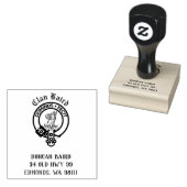 Clan Baird Crest Badge Rubberstempel (Gestempeld)