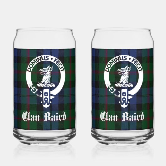 Clan Baird Crest Badge & Tartan (Recto)