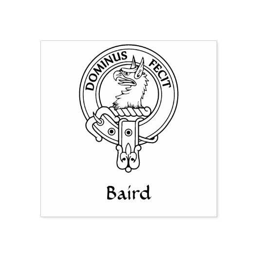 Clan Baird Crest Rubber Stamp Rubberstempel (Afrduk)