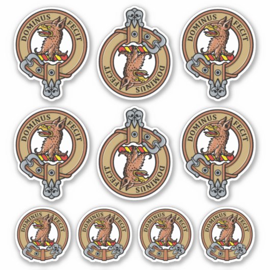 Clan Baird Crest Sticker Set (Voorkant)