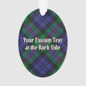 Clan Baird Crest sur Tartan (dos)