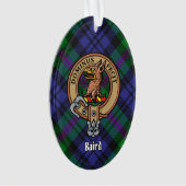 Clan Baird Crest sur Tartan (devant)