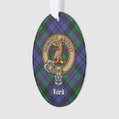 Clan Baird Crest sur Tartan (devant)