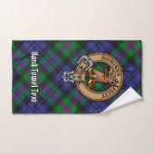 Clan Baird Crest sur Tartan (Serviette à main)