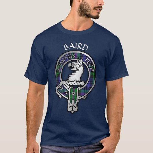 Clan Baird Crest & T-Shirt Tartan (Devant)