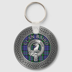 Clan Baird Crest & Tartan Knot Sleutelhanger