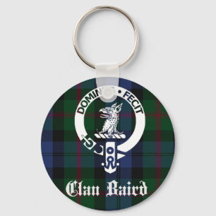 Clan Baird Crest Tartan Sleutelhanger