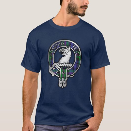 Clan Baird Crest & Tartan T-Shirt (Voorkant)