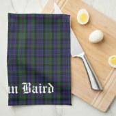 Clan Baird Crest Tartan  Theedoek (Quarter Fold)