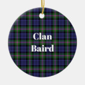 Clan Baird Modern Tartan Keramisch Ornament (Voorkant)