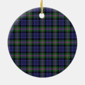 Clan Baird Modern Tartan Keramisch Ornament (Achterkant)